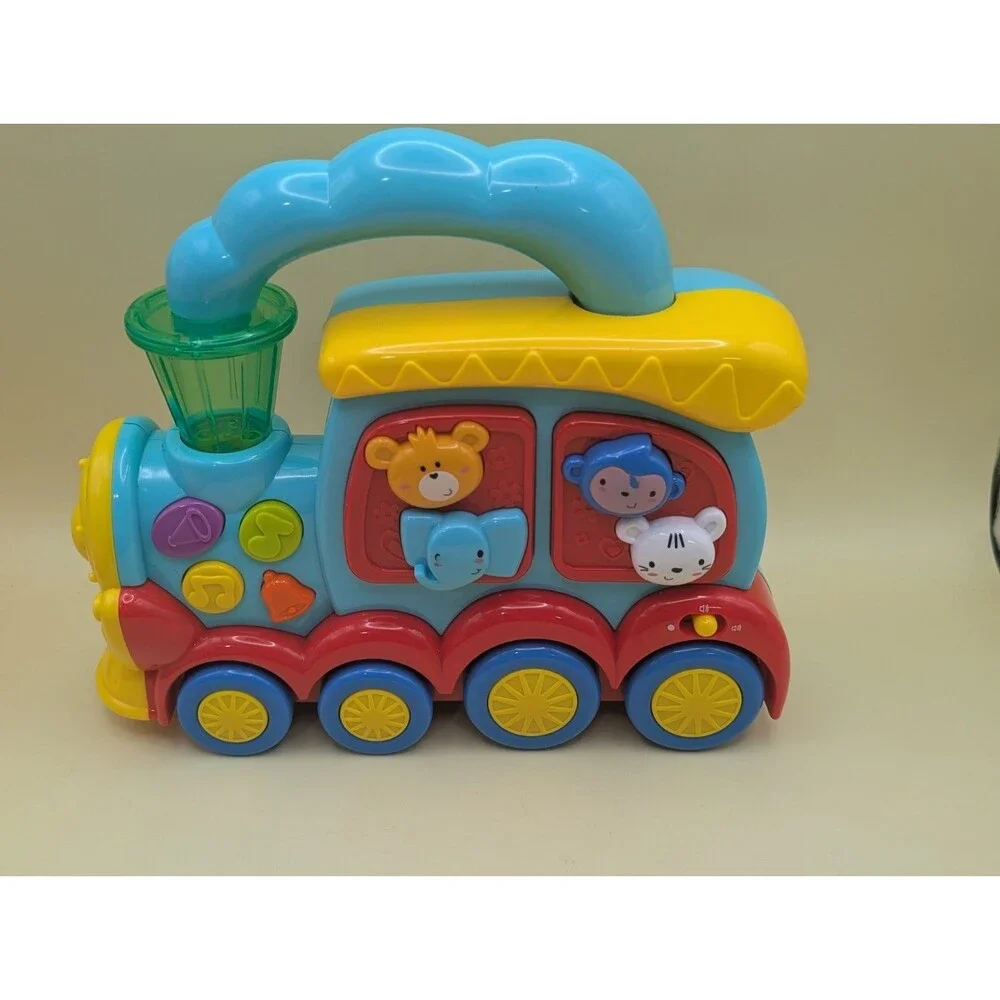 Big Steps Musical Baby Animal Train Toy Light Up Sound Interactive Toddler Choo